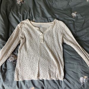 Brandy Melville Ahern Floral Thermal Top